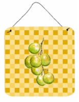 Carolines Treasures BB7226DS66 White Grapes on Basketweave Wall or Door Hanging