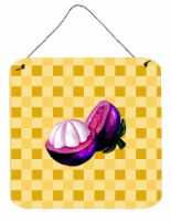 Mangosteen Sliced on Basketweave Wall or Door Hanging Prints