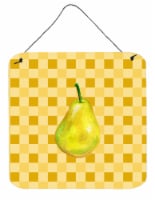 Carolines Treasures BB7243DS66 Whole Pear on Basketweave Wall or Door Hanging P