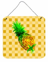 Carolines Treasures  BB7245DS66 Whole Pineapple on Basketweave Wall or Door Hang
