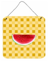 Sliced Watermelon on Basketweave Wall or Door Hanging Prints