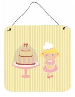 Carolines Treasures  BB7261DS66 Cake Baker Blonde Yellow Wall or Door Hanging Pr