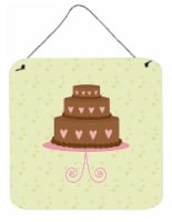Carolines Treasures  BB7303DS66 Heart Chocolate Cake on Green Wall or Door Hangi