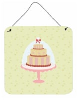 Carolines Treasures  BB7305DS66 Decorated Cake on Green Wall or Door Hanging Pri