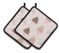 Carolines Treasures BB7311PTHD Decorated Cakes Pair of Pot Holders
