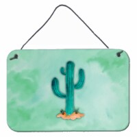 Carolines Treasures BB7369DS812 Western Cactus Watercolor Wall or Door Hanging
