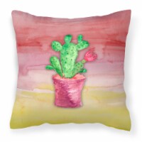Carolines Treasures BB7361PW1818 Flowering Cactus Watercolor Fabric Decorative
