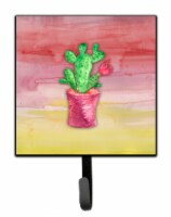 Carolines Treasures BB7361SH4 Flowering Cactus Watercolor Leash or Key Holder