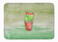 Carolines Treasures  BB7364RUG Cactus Green Watercolor Machine Washable Memory F