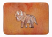 Carolines Treasures  BB7403RUG Triceratops Watercolor Machine Washable Memory Fo