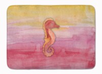 Carolines Treasures  BB7425RUG Seahorse Watercolor Machine Washable Memory Foam