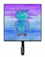 Carolines Treasures BB7426SH4 Blue Owl Watercolor Leash or Key Holder