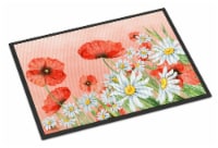Carolines Treasures  BB7448MAT Poppies and Chamomiles Indoor or Outdoor Mat 18x2
