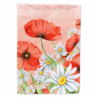 Carolines Treasures  BB7448CHF Poppies and Chamomiles Flag Canvas House Size
