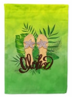 Carolines Treasures BB7449GF Aloha Flip Flops Garden Flag