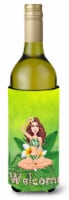 Carolines Treasures  BB7457LITERK Welcome Lady in Bikini Summer Wine Bottle Hugg