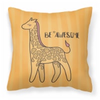 Carolines Treasures  BB7474PW1414 Nursery Be Awesome Griaffe Fabric Decorative P