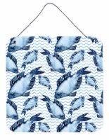 Carolines Treasures  BB7532DS66 Beach Watercolor Fishes Wall or Door Hanging Pri