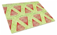 Carolines Treasures BB7518LCB Watercolor Watermelon Glass Cutting Board Large