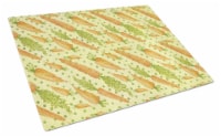 Carolines Treasures BB7571LCB Watercolor Carrots Glass Cutting Board Large