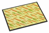 Carolines Treasures BB7571MAT Watercolor Carrots Doormat 18x27