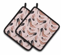 Carolines Treasures BB7504PTHD Watercolor Fashion Diva Shoes Pair of Pot Holder