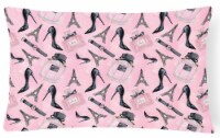 Watercolor Fashion Diva Shoes and accessories Canvas Fabric Decorative Pillow