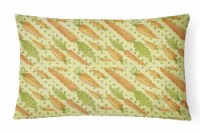 Carolines Treasures BB7571PW1216 Watercolor Carrots Canvas Fabric Decorative Pi