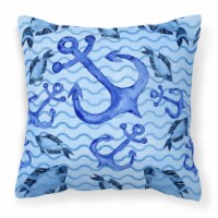 Carolines Treasures BB7534PW1414 Beach Watercolor Anchors and Fish Fabric Decor