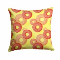 Carolines Treasures BB7561PW1414 Watercolor Just Donuts Fabric Decorative Pillo