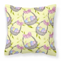 Carolines Treasures BB7490PW1818 Easter Basket and Eggs Fabric Decorative Pillo