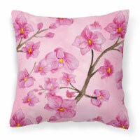 Carolines Treasures BB7505PW1818 Watercolor Pink Flowers Fabric Decorative Pill