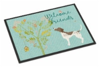 Carolines Treasures BB7593MAT Welcome Friends Gun Dog Doormat 18x27