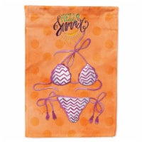 Carolines Treasures BB8203CHF Bikini Swimsuit Orange Polkadot House Flag, Orang