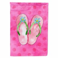 Carolines Treasures BB8224CHF Pink Flip Flops Pink Polkadot House Flag, Pink