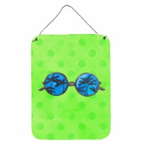 Sunglasses Green Polkadot Wall or Door Hanging Prints, Green