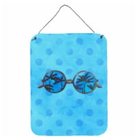 Carolines Treasures BB8176DS1216 Sunglasses Blue Polkadot Wall or Door Hanging