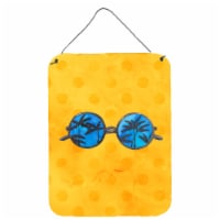 Sunglasses Yellow Polkadot Wall or Door Hanging Prints, Yellow