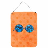 Sunglasses Orange Polkadot Wall or Door Hanging Prints, Orange