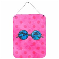 Carolines Treasures BB8179DS1216 Sunglasses Pink Polkadot Wall or Door Hanging