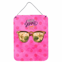 Beach Sunglasses Pink Polkadot Wall or Door Hanging Prints, Pink