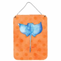 Sting Ray Orange Polkadot Wall or Door Hanging Prints, Orange