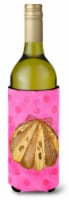 Carolines Treasures BB8174LITERK Sea Shell Pink Polkadot Wine Bottle Hugger, Pi