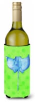 Carolines Treasures BB8235LITERK Sting Ray Green Polkadot Wine Bottle Hugger, G