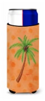 Palm Tree Orange Polkadot Ultra Hugger for slim cans, Orange