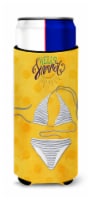 Bikini Swimsuit Yellow Polkadot Ultra Hugger for slim cans, Yellow