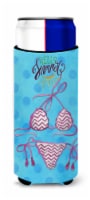 Bikini Swimsuit Blue Polkadot Ultra Hugger for slim cans, Blue