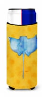 Sting Ray Yellow Polkadot Ultra Hugger for slim cans, Yellow