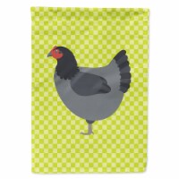 Carolines Treasures BB7661CHF Jersey Giant Chicken Green Flag Canvas House Size Perspective: Main