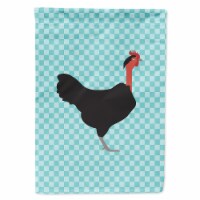 Carolines Treasures BB8013CHF Naked Neck Chicken Blue Check Flag Canvas House S